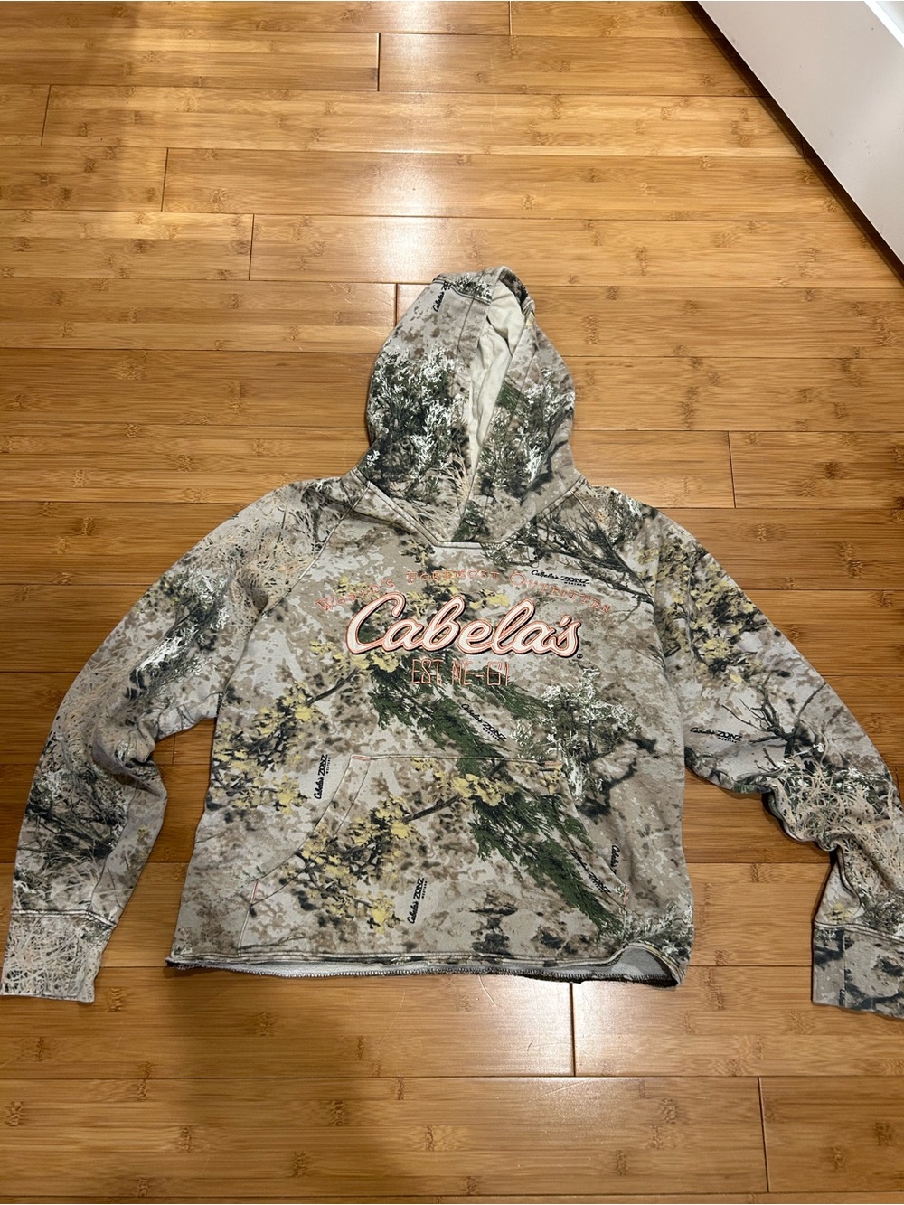 Cabela's Camouflage Pullover Crop Hoodie